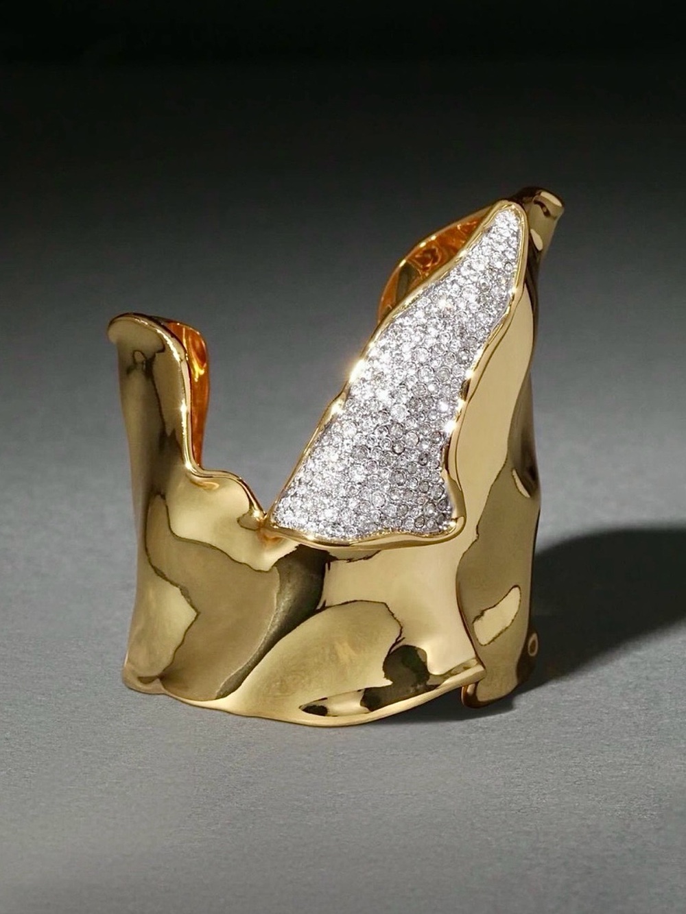 ALEXIS BITTAR Solanales Crystal Folded Cuff Bracelet